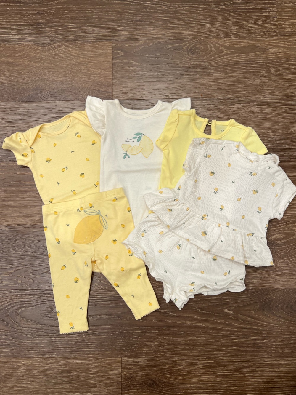 Carters Lemon Print Bundle 3 month